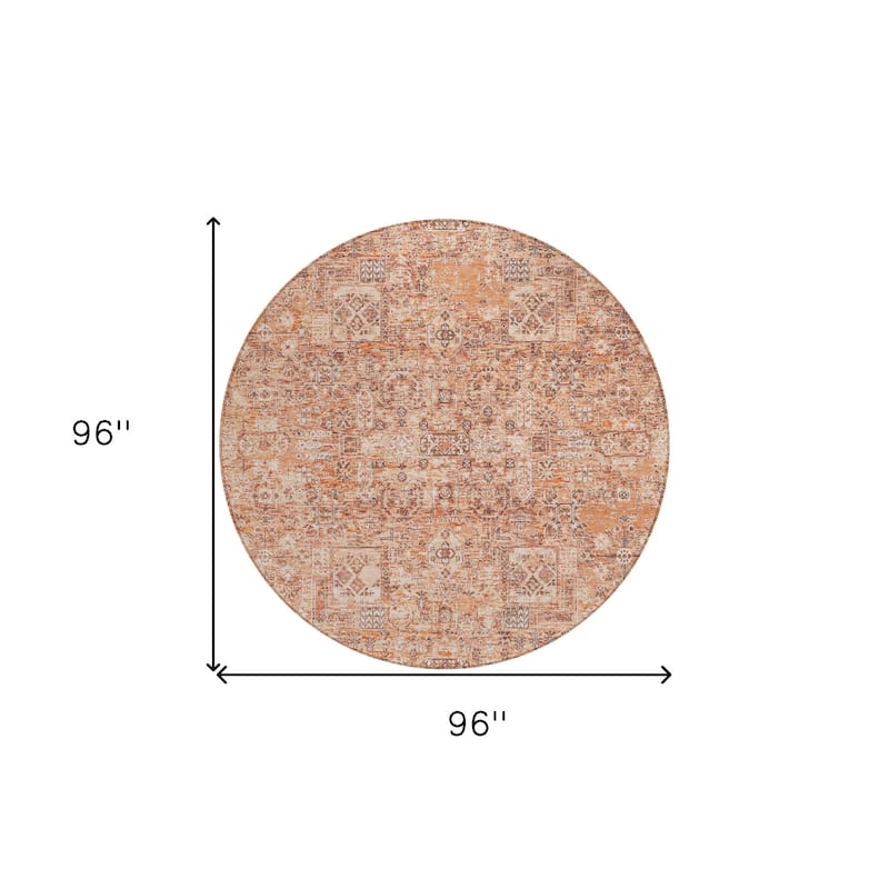 HomeRoots Floral Transitional Rectangle Outdoor Rug