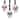 Kurt Adler UL 10-Light RGB LED Glitter Skull Light Set