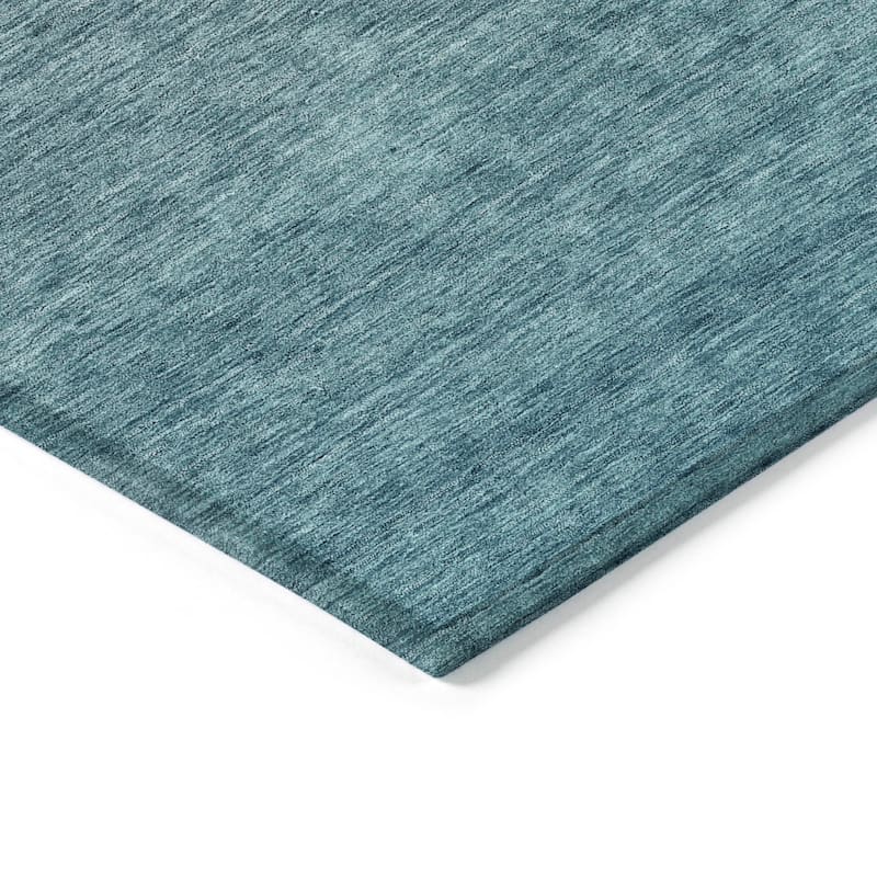 Machine Washable Indoor/ Outdoor Chantille Solid Ombre Rug