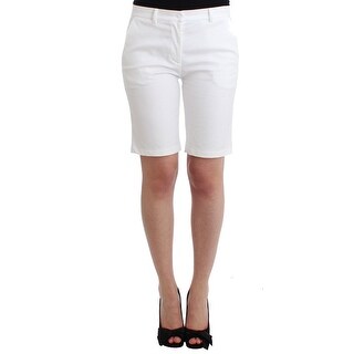 Shop Ermanno Scervino Beachwear White Bermuda City Shorts Women S