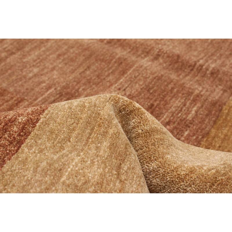 ECARPETGALLERY Hand-knotted Peshawar Ziegler Brown Wool Rug - 9'2 x 12'4