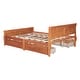 preview thumbnail 128 of 158, (Twin/Full/Queen)Curved Legs Design Platform Bed Frame with 4 Drawers