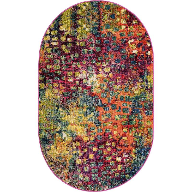 Contemporary Zhale Collection Area Rug