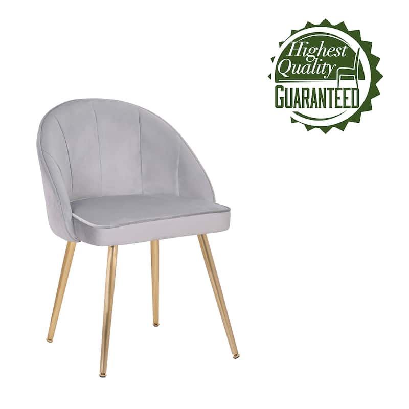 Porthos Home Daija Velvet Dining Chairs with Gold Legs