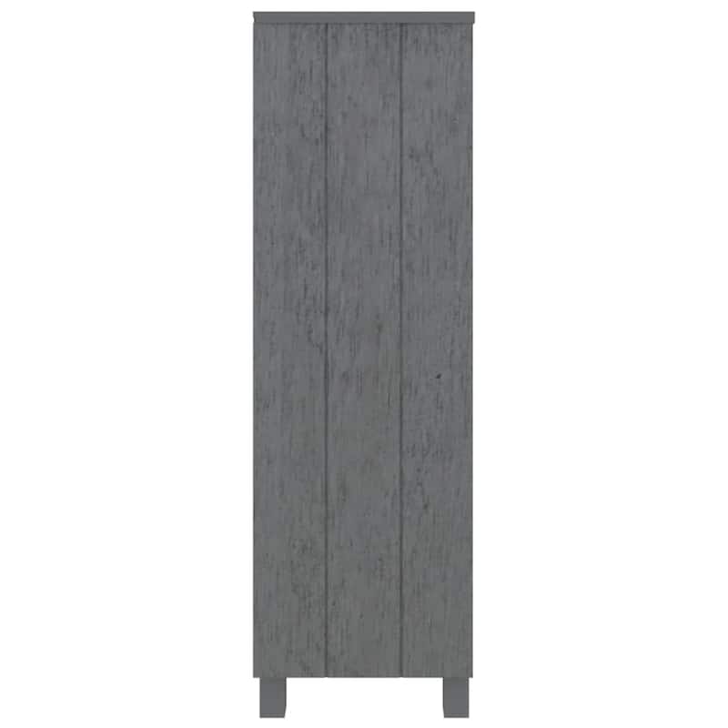 vidaXL Bookshelf Book Rack Bookcase Book Cabinet HAMAR White Solid Wood Pine - 33.5" x 13.8" x 44.1"