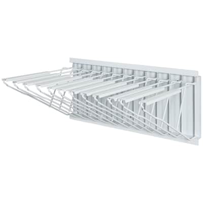 Wall Mount Blueprint Storage Rack - Holds up to 1200 Blueprints, Hanging Blueprint Holder with 12 Pivot Brackets
