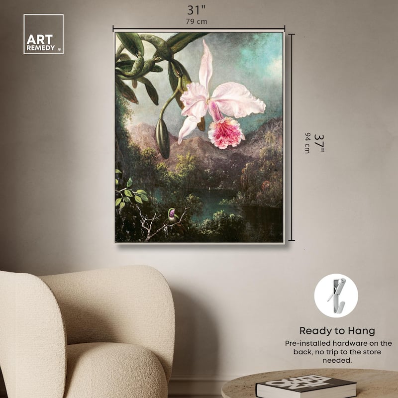 Orchid Blossoms 1873 Canvas by Art Remedy