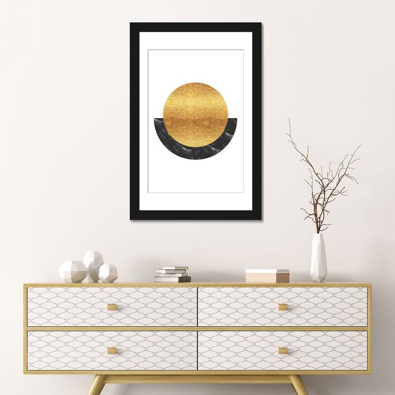 iCanvas "New Gold Sun Rising Abstract" by Nordic Print Studio