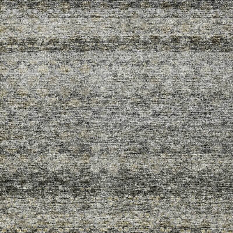 HomeRoots Striped Transitional Rectangle Outdoor Rug