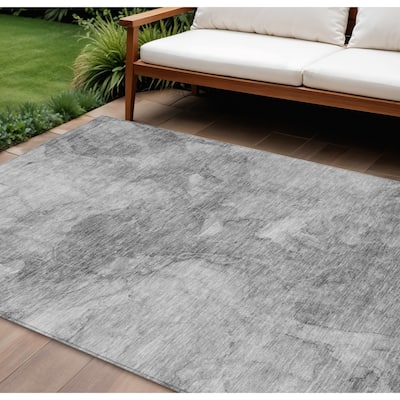 HomeRoots Nautical Transitional Rectangle Outdoor Rug