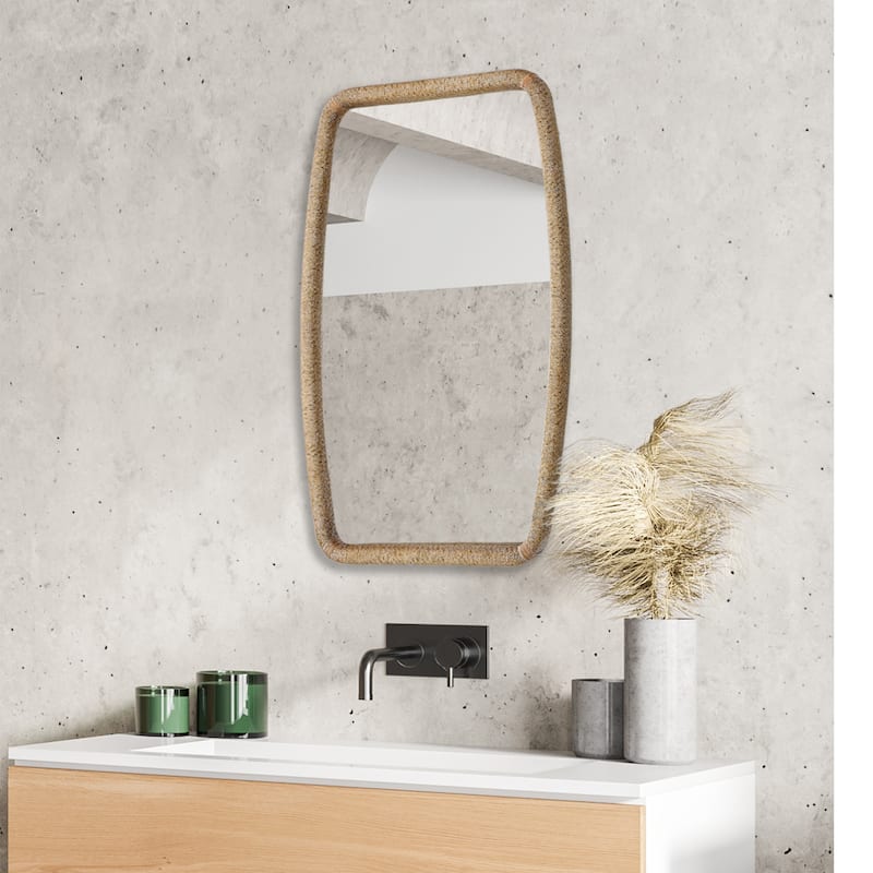 Uttermost Tiki Rattan Mirror - 23.75"x 36.25"