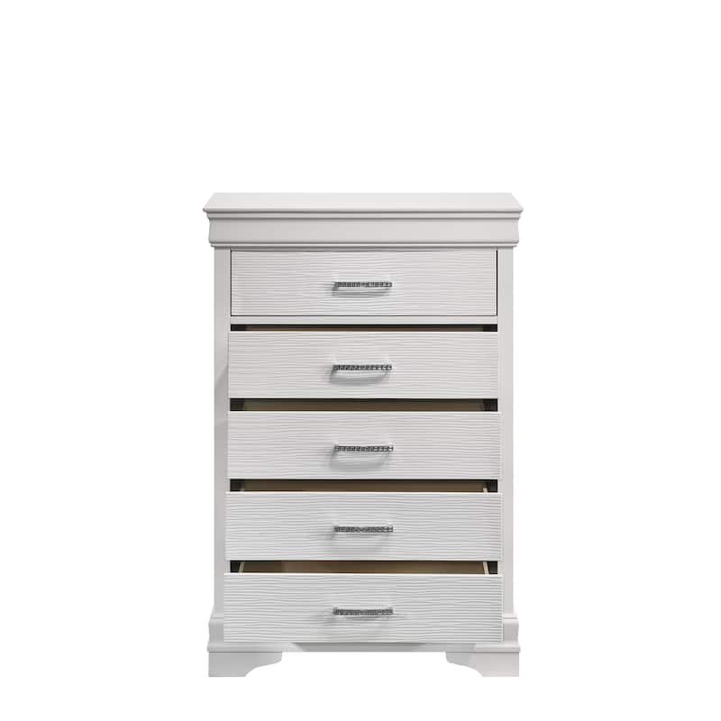 Modern Brooklyn 5 Drawers Chest made with Wood