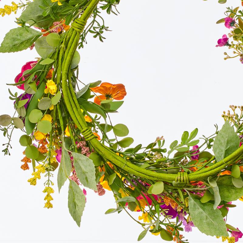 22" Summer Primula Wreath