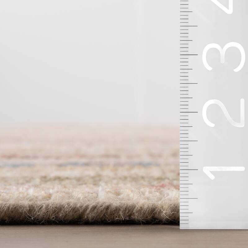 Padma Lakshmi Raji Hand-Tufted Multi-Stripe Wool-Blend Rug
