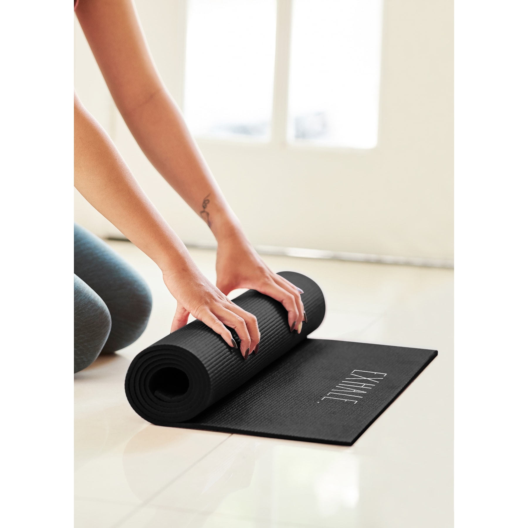 Wallniture Core 4 Sectional Yoga Mat Holder Wall Mount Foam Roller