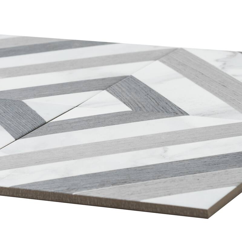 The Tile Life Palace 8x8 Wood Grey Porcelain Floor & Wall Tile