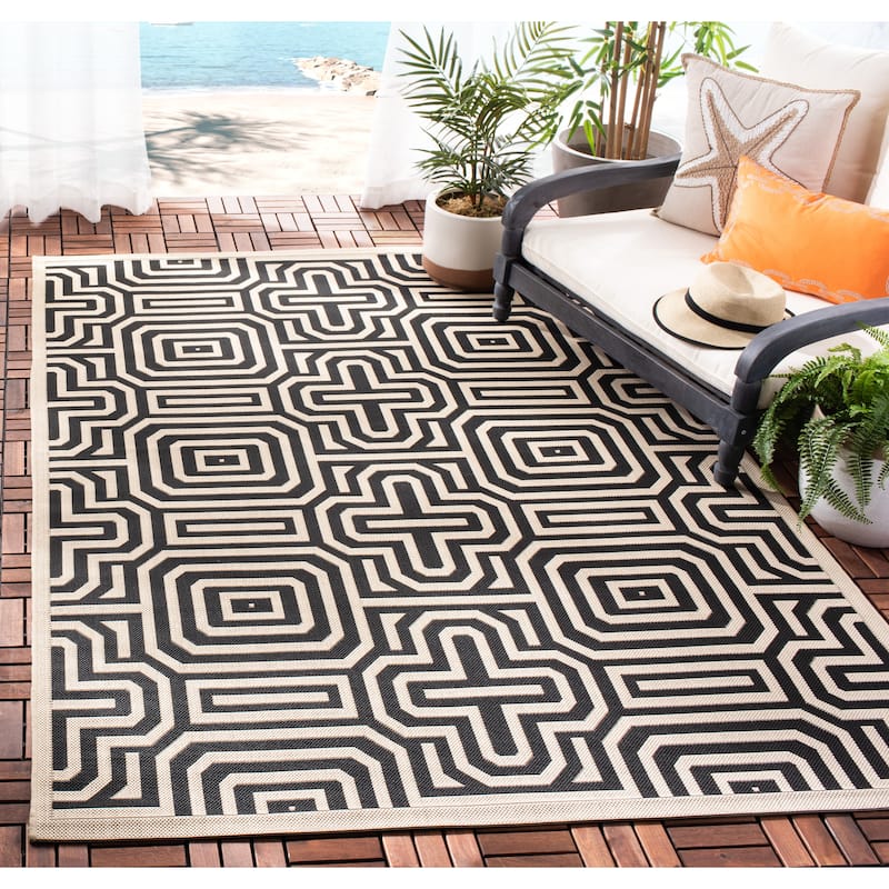 SAFAVIEH Courtyard Billye Indoor/ Outdoor Waterproof Patio Backyard Rug
