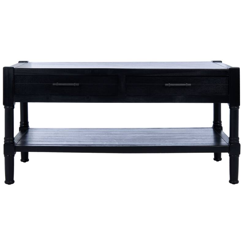 SAFAVIEH Filbert 2-Drawer Bottom Shelf Coffee Table - 37.8" W x 19" L x 19" H
