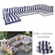 Option Blue & White Stripes