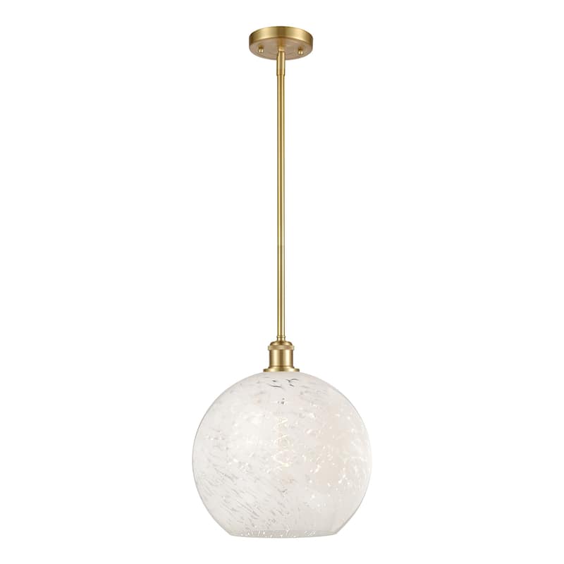 Innovations Lighting 516-1S-14-12 White Mouchette Pendant White