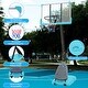 preview thumbnail 3 of 5, Height Adjustable Basketball Hoop with Base and Wheels