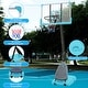 preview thumbnail 5 of 5, Roomfitters Portable Basketball Hoop with 44 Inch Backboard, Adjustable Height 7.5-10ft and Stable Base with Wheels