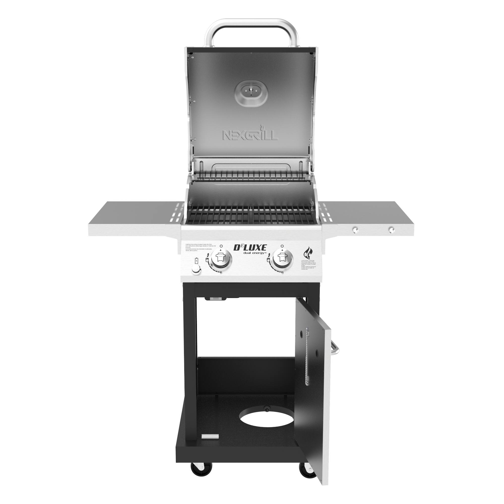 Nexgrill 2Burner Gas, Black and Stainless Steel PropaneGrills Bed