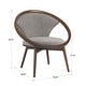 preview thumbnail 8 of 7, Emilien 32" Wide Fabric Upholstered Accent Barrel Chair by iNSPIRE Q Modern