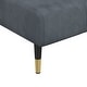 preview thumbnail 12 of 12, vidaXL Chaise Longue Black Velvet - 21.7" x 55.1" x 27.6"
