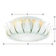 preview thumbnail 4 of 2, Broche 3 Light Matte White Flush Mount Ceiling Lamp - 16'' W x 5.5'' H
