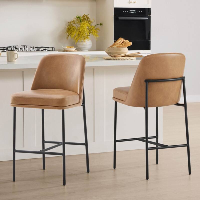 Evelyn Modern 27 inch Counter Height Bar Stool Set of 2