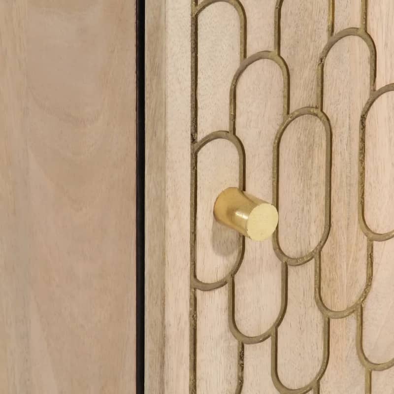 vidaXL Bathroom Wall Cabinet Bleach Natural - 13.0 x 15.0 x 18.9 in