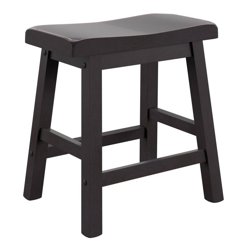 Salvador 18-in. Backless Saddle-seat Stools (Set of 2) by iNSPIRE Q Bold - Stool