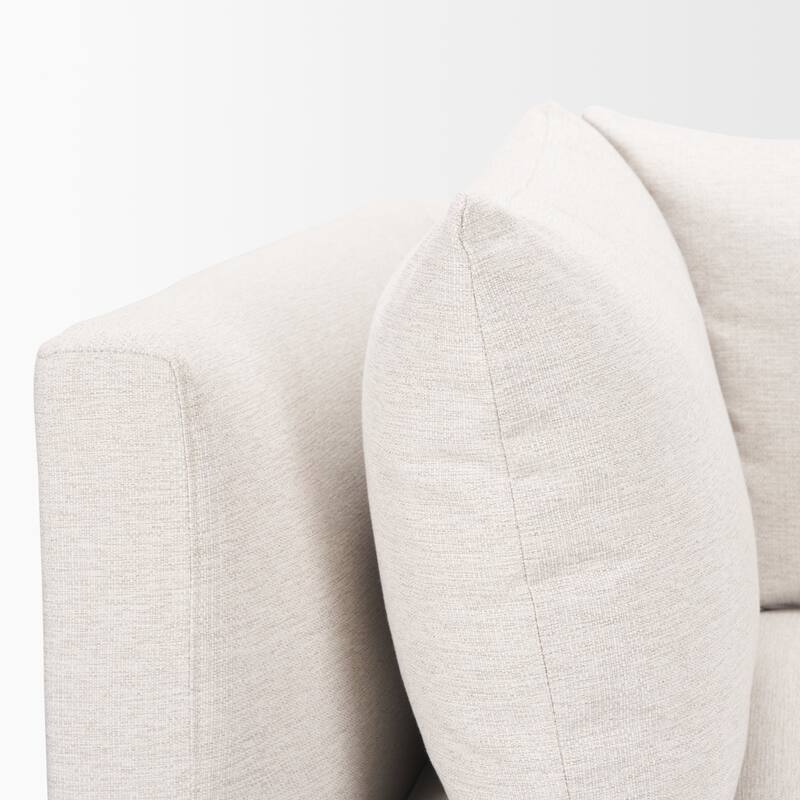 Halston Corner Sectional Piece Oatmeal Performance Fabric - 38.98 x38.98 x29.13