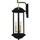 preview thumbnail 4 of 5, Crestfield 3-Light Matte Black Outdoor Wall Lantern