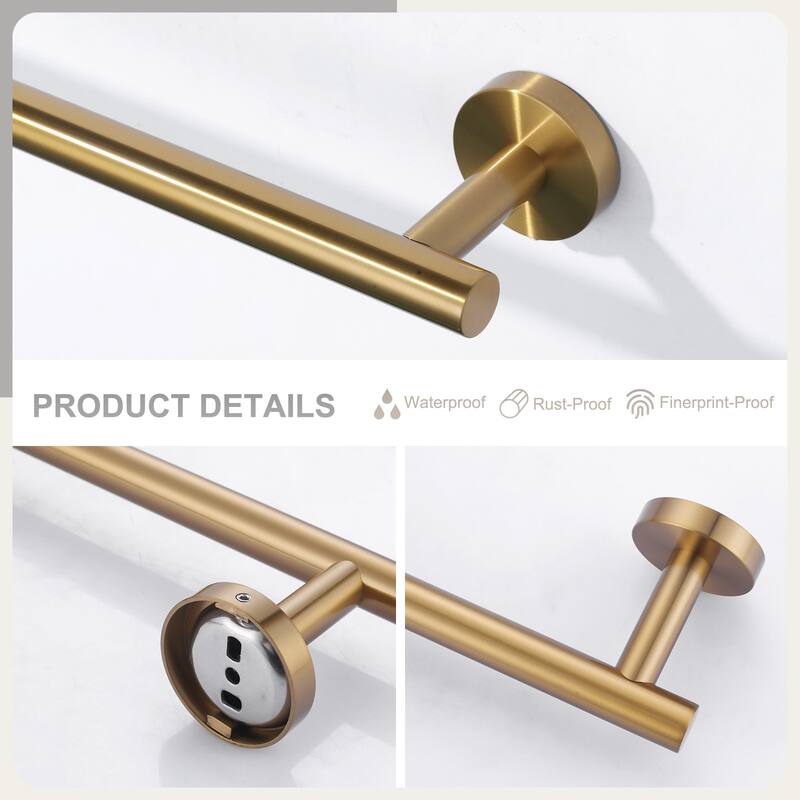 WOWOW Mutiple length Wall Mounted Stainless Steel Towel Bar
