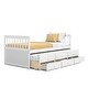 preview thumbnail 9 of 8, Alternative Twin Captain's Bunk Bed-White