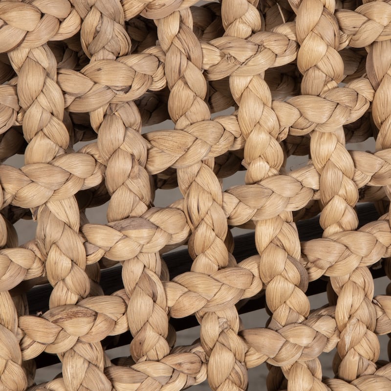 Curved Solid Wood Framed Accent Chair - 31" - Black