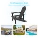preview thumbnail 47 of 60, BONOSUKI Patio Adirondack Chairs Weather-resistant(Set of 2)