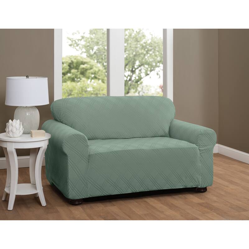 Stretch Sensations Stretch Double Diamond Loveseat Slipcover