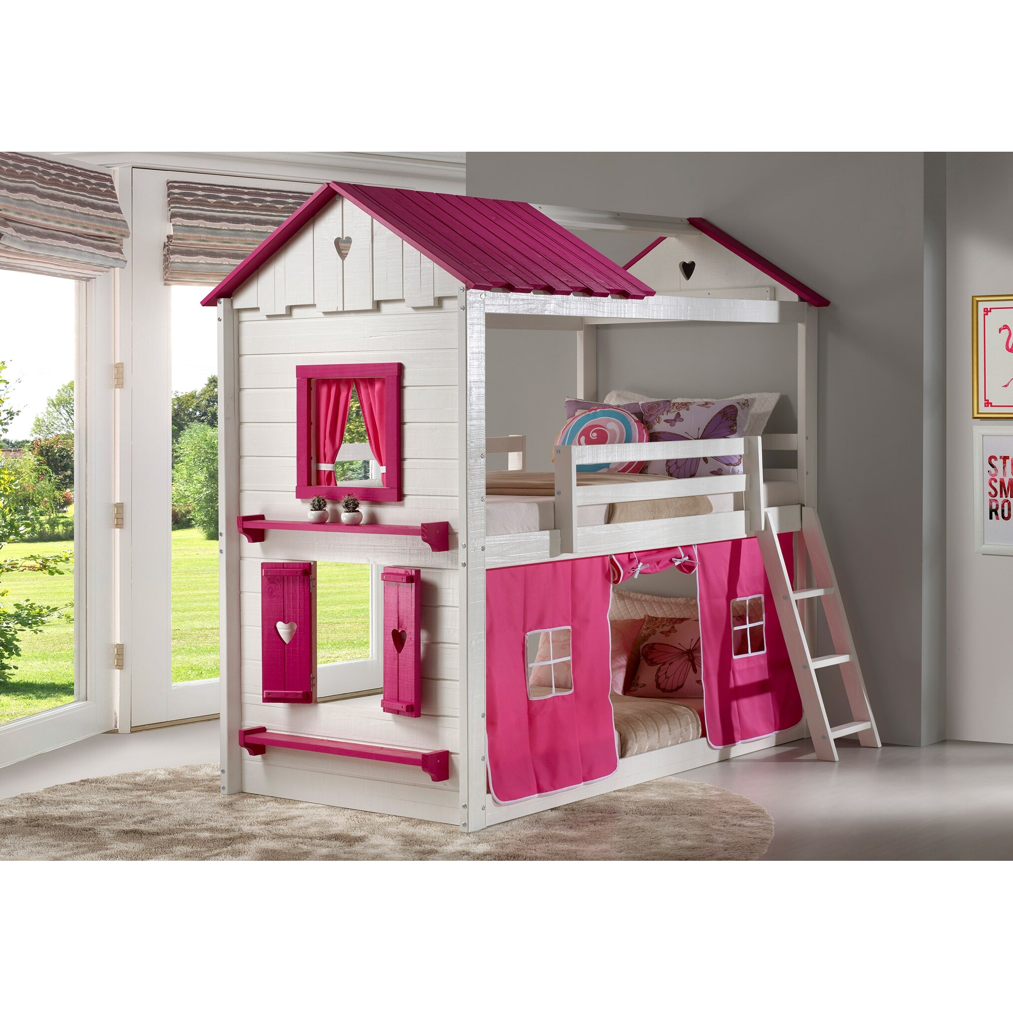 pink bunk beds for sale