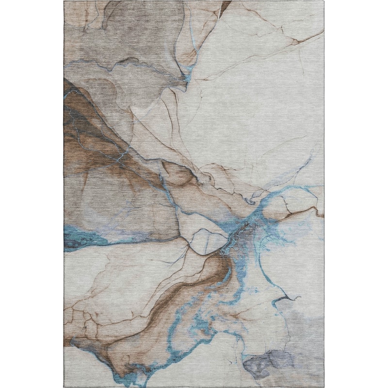 Premium Washable Super Soft Modern Crackle Mayfield Rug