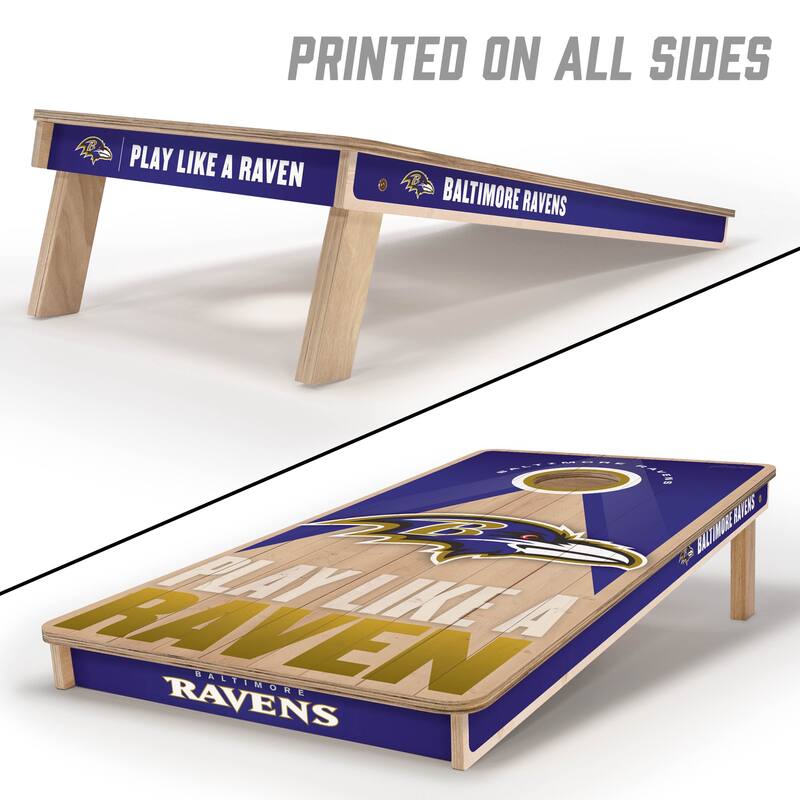 Baltimore Ravens NFL 2x4 Professional Cornhole Board Set