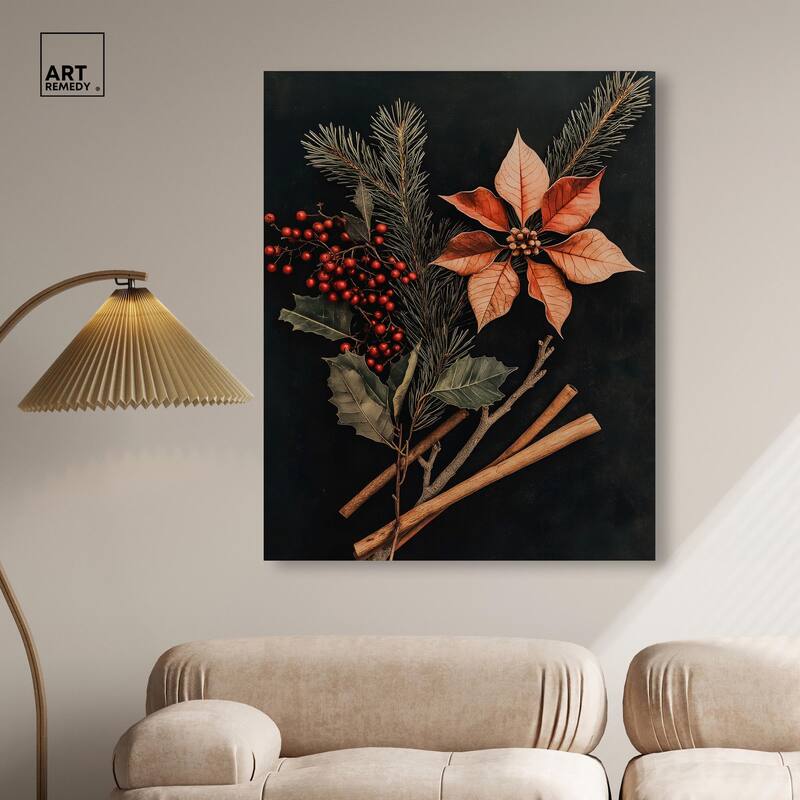 Hearth Flora Canvas by Art Remedy, Gallery Wrapped