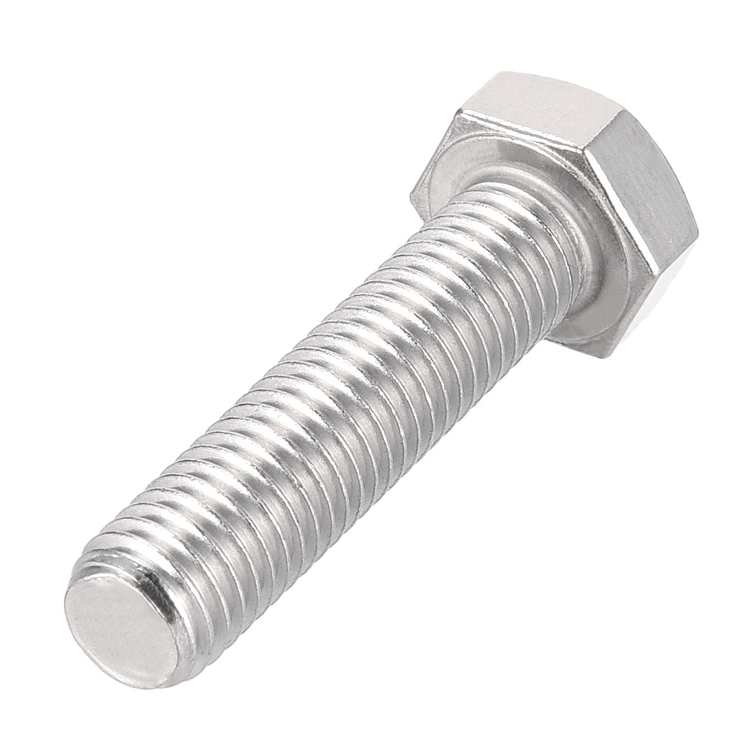 uxcell M10 Thread 40mm 304 Stainless Steel Hex Head Left Hand Screw Bolts Fastener