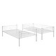 preview thumbnail 14 of 16, White Twin over Twin Size Metal Bunk Bed with Fence and Ladder for Kids, Bedroom