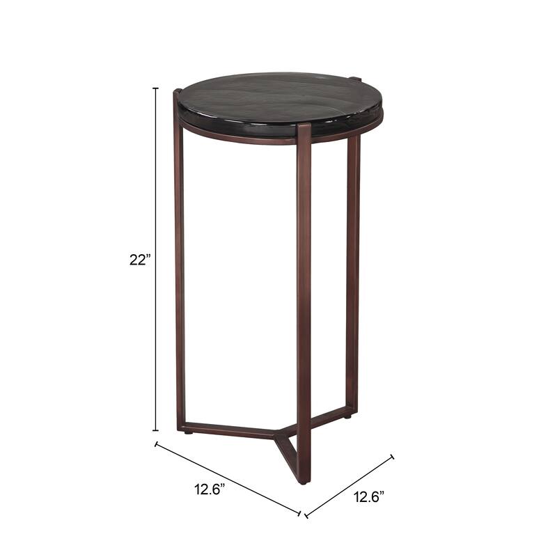 Daiza Side Table Bronze