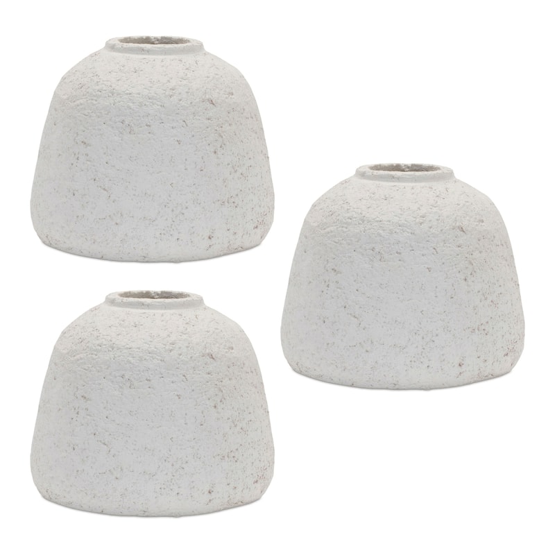 Tapered Terracotta Bud Vases - 5" - Set of 3