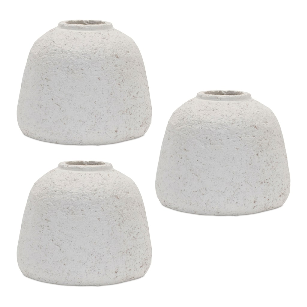 Tapered Terracotta Bud Vases - 5" - Set of 3
