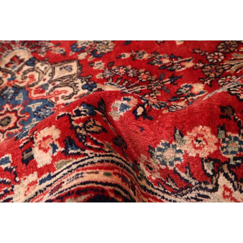 ECARPETGALLERY Hand-knotted Andelz Red Wool Rug - 4'2 x 6'7